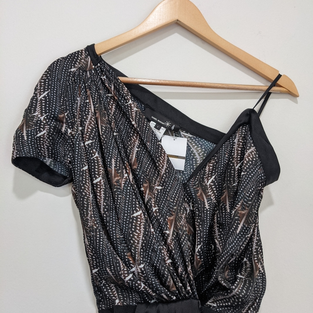 Isabel Marant One Shoulder Silk Dress - Picture 6 of 12
